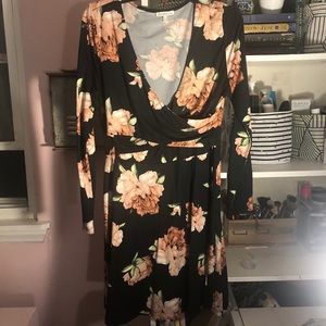 Flower print dress